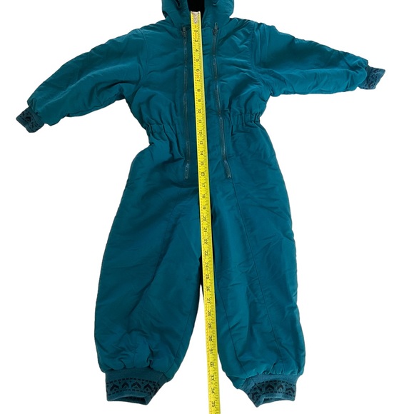 Vintage 90’s Lands’ End One Piece Snow Suit Hood Kid’s S (4T/4) Insulated - Picture 12 of 12